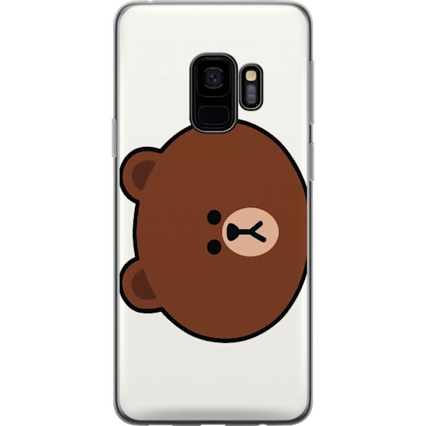 Samsung Galaxy S9 Gennemsigtig cover line friends brown