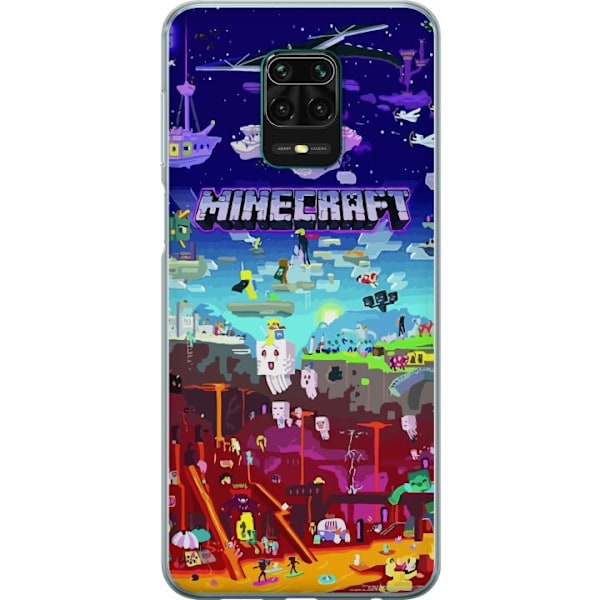 Xiaomi Redmi Note 9 Pro Genomskinligt Skal MineCraft