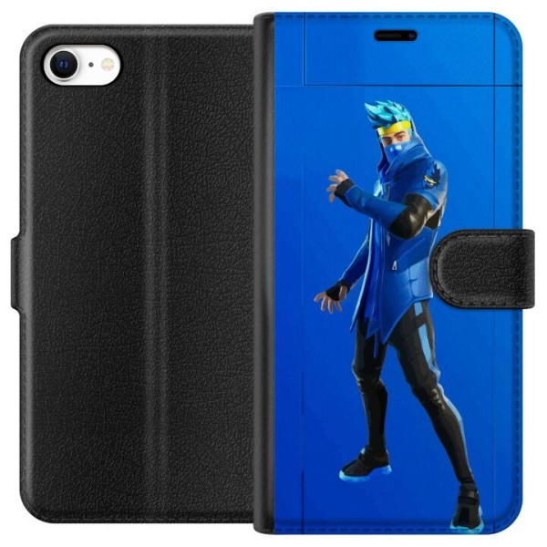 Apple iPhone 6 Lompakkokotelo Fortnite - Ninja Blue