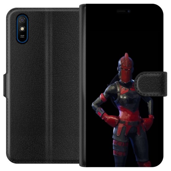 Xiaomi Redmi 9A Plånboksfodral Fortnite - Red Knight