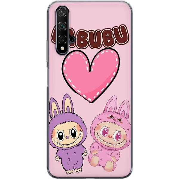 Huawei nova 5T Läpinäkyvä kuori Labubu Pink Monster