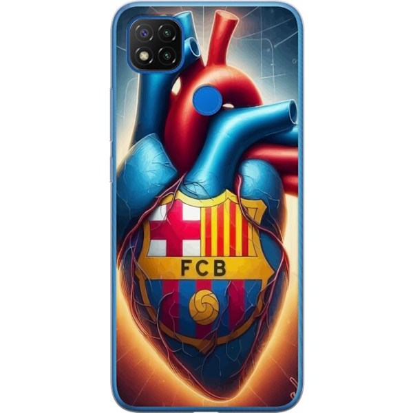 Xiaomi Redmi 9C Gjennomsiktig deksel FCB Hjerte