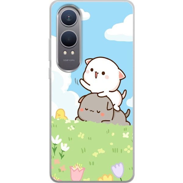 OnePlus Nord CE4 Lite Gennemsigtig cover Kawaii Sommerfugl