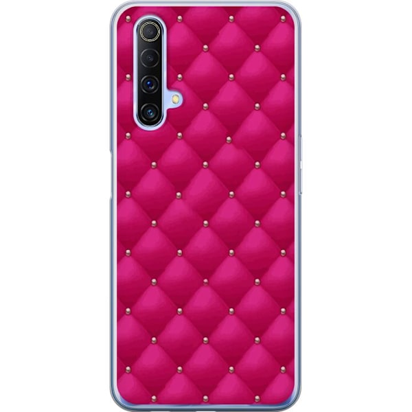 Realme X50 5G Gennemsigtig cover Luksuriøst Lyserød