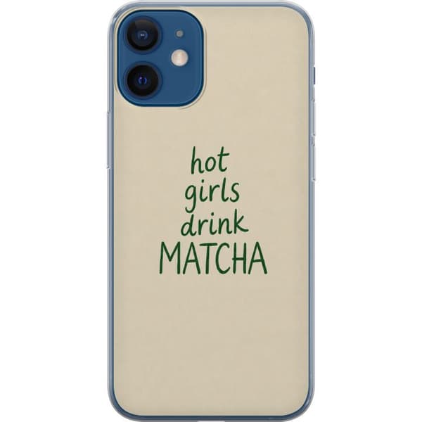 Kompatibelt Mobildeksel til Apple iPhone 12 mini Matcha-jenter beige