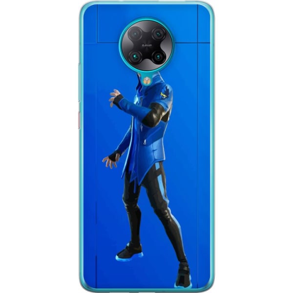 Xiaomi Poco F2 Pro Gennemsigtig cover Fortnite - Ninja Blue