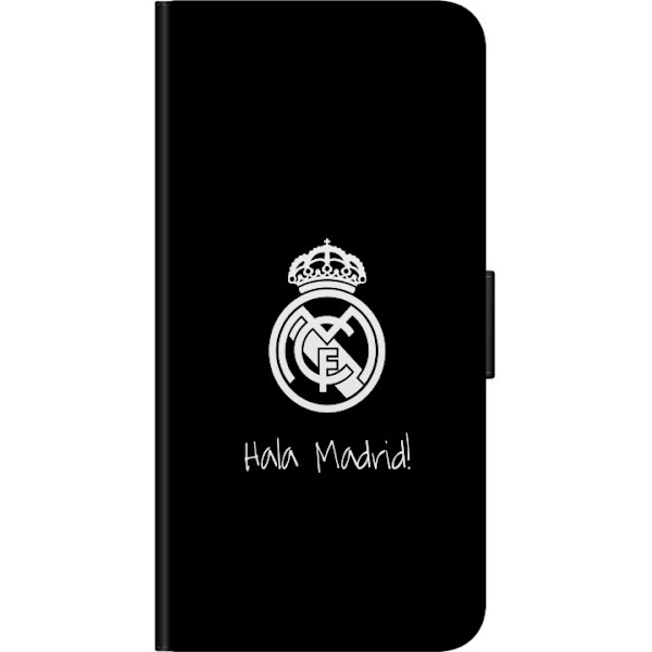 Huawei P Smart Z Lompakkokotelo Real Madrid Emblem Jalkapallo Ylpeys Valkoinen Kulta Seuramerkki Mestarit La Liga Fanit Ikoninen Urheilu