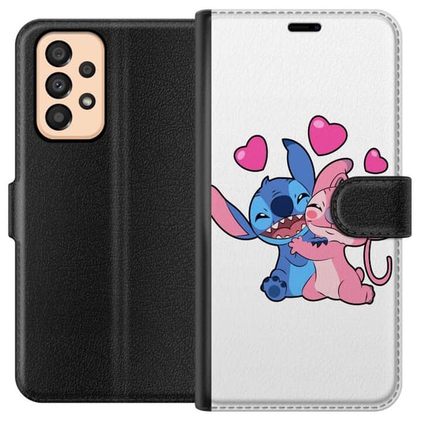 Kompatibelt Plånboksfodral till Samsung Galaxy A33 5G Lilo & Stitch