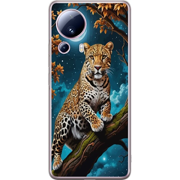 Xiaomi 13 Lite Genomskinligt Skal Leopard