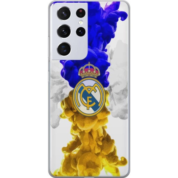 Samsung Galaxy S21 Ultra 5G Läpinäkyvä kuori Real Madrid V