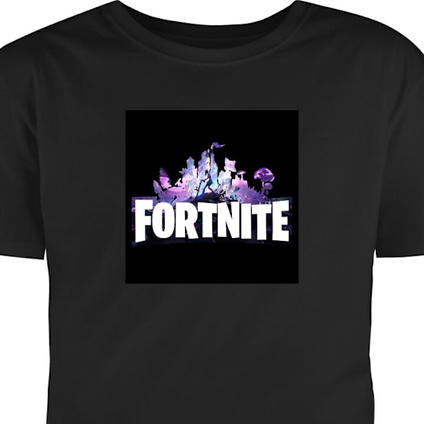 T-paita Aikuisille | Klassinen Aikuisten T-paita Fortnite musta M