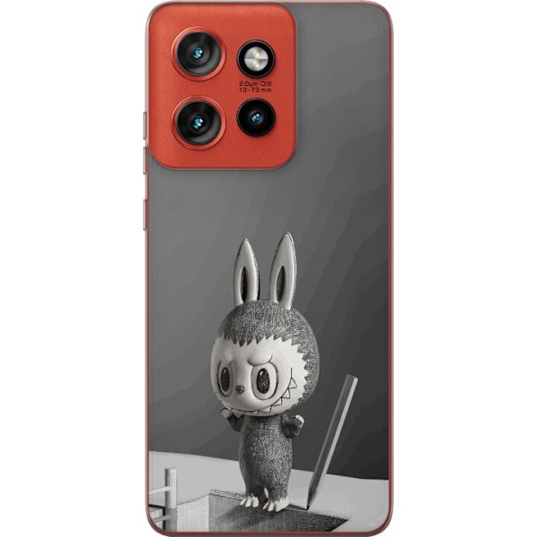 Motorola Edge 50 Neo Gjennomsiktig deksel Pop Mart MEGA LABUBU LABUBU Sketch 1000%