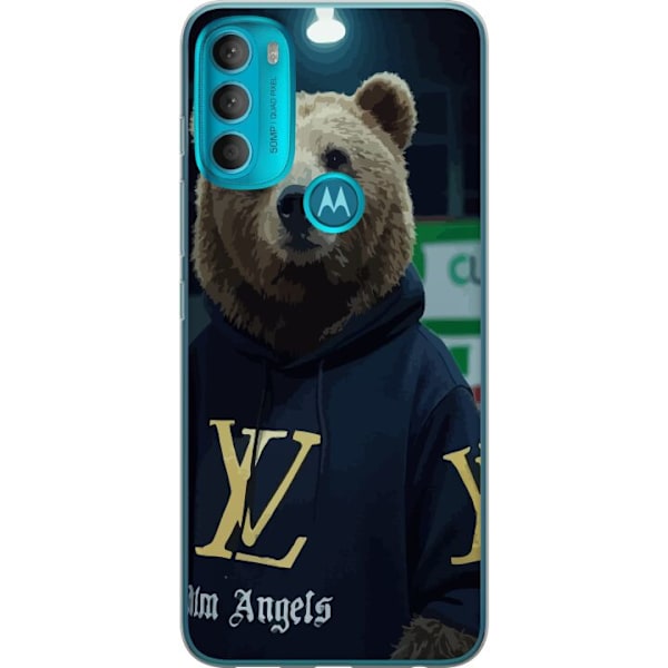 Motorola Moto G71 5G Läpinäkyvä kuori LV Björn Palm Angels