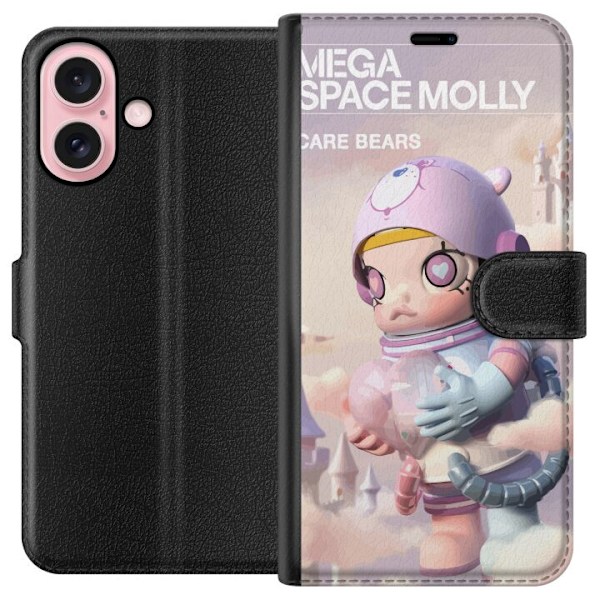 Apple iPhone 16 Lommeboketui Mega Space Molly Care Bears Serie