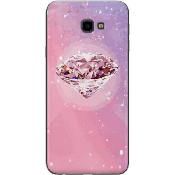 Samsung Galaxy J4+ Gennemsigtig cover Glitter Diamant