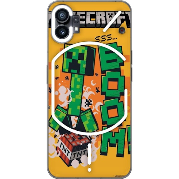 Nothing Phone (1) Genomskinligt Skal Minecraft Boom