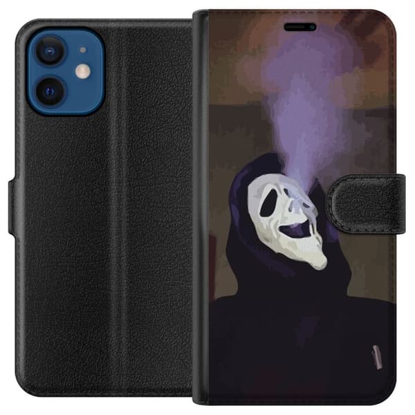 Kompatibelt Plånboksfodral till Apple iPhone 12 Ghostface