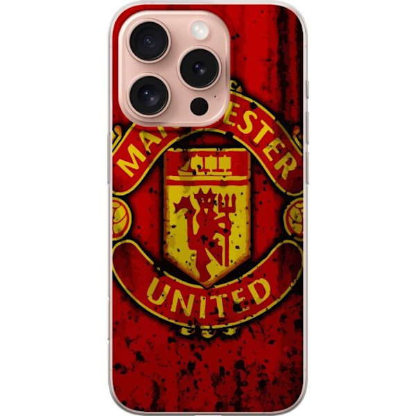 Apple iPhone 16 Pro Läpinäkyvä kuori Manchester United F.C.