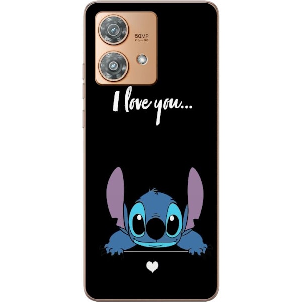 Motorola Edge 40 Neo Gennemsigtig cover Stitch Jeg Elsker Dig