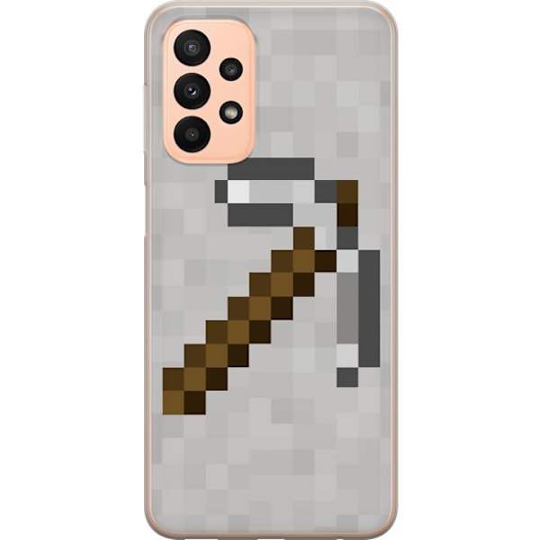 Samsung Galaxy A23 Genomskinligt Skal Minecraft Tools