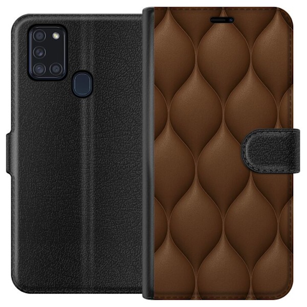 Samsung Galaxy A21s Plånboksfodral Cocoa Scales