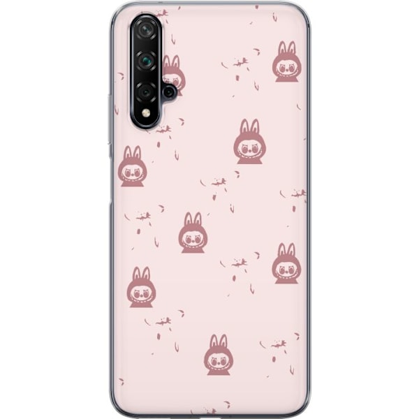 Huawei nova 5T Läpinäkyvä kuori Labubu Neon Pop - Neonväri