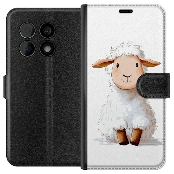 OnePlus 10 Pro Tegnebogsetui Sødt Lamm - tegneseriestil til børn og babyprodukter