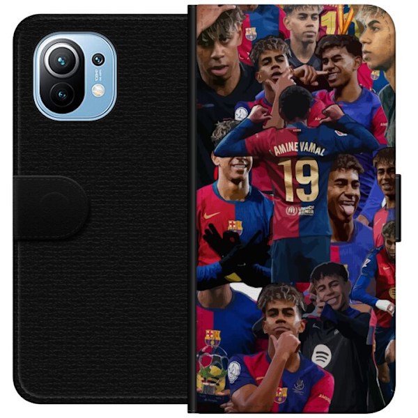 Xiaomi Mi 11 Tegnebogsetui Lamine Yamal mobilcover til fodboldfans