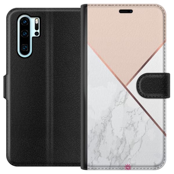 Kompatibel Tegnebogsetui til Huawei P30 Pro Mønster