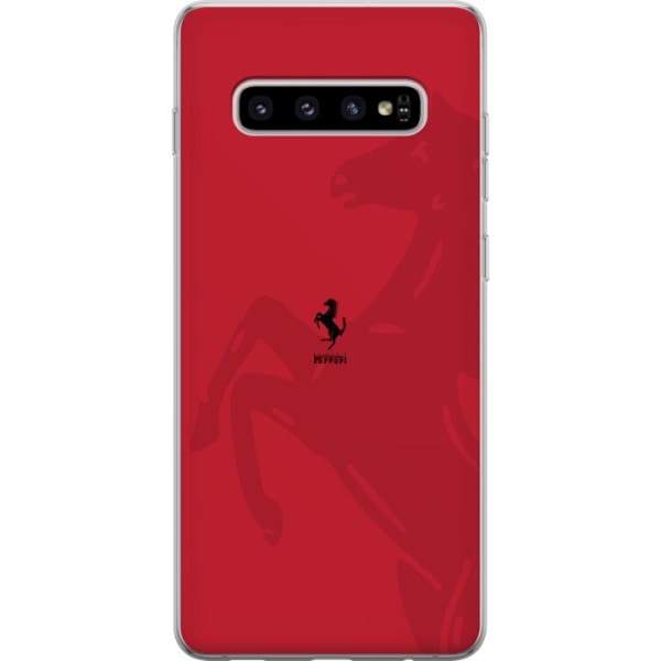 Samsung Galaxy S10+ Genomskinligt Skal Ferrari