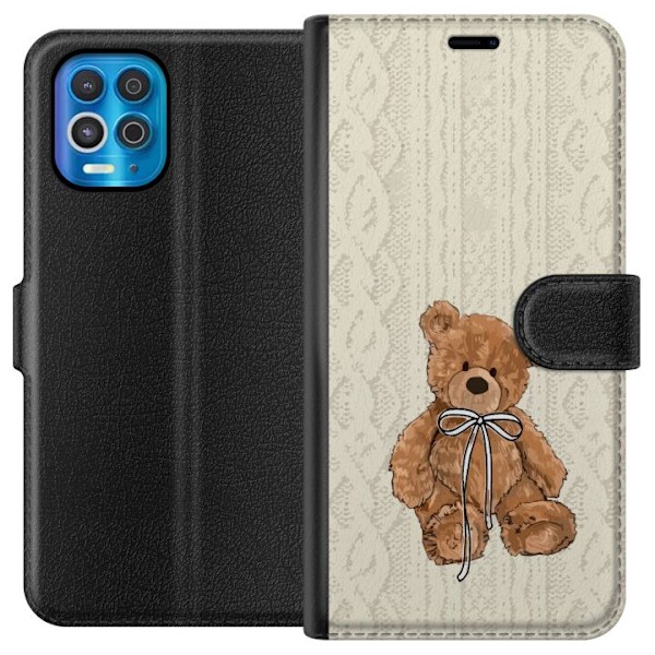 Motorola Edge S Lommeboketui Liten Bamse – klassisk bamse i enkel design