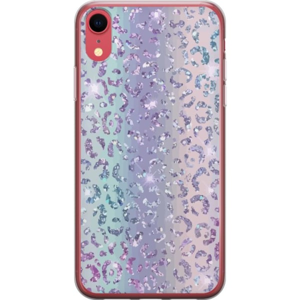 Apple iPhone XR Gennemsigtig cover Glitter Leopard