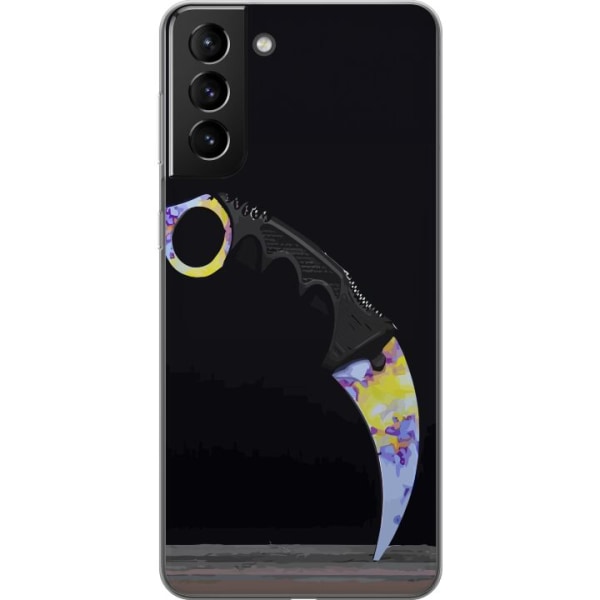 Samsung Galaxy S21+ 5G Gennemsigtig cover Karambit / Butterfly