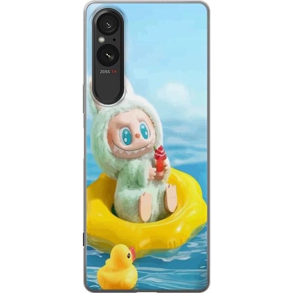 Sony Xperia 5 V Gjennomsiktig deksel Labubu Macaron-serien