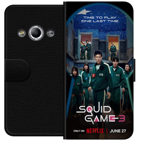 Samsung Galaxy Xcover 3 Tegnebogsetui Squid Game Sæson 3 TV-serie karakterer Populære TV-serie motiver Ikoner Spænding Drama Asiatisk design Trend