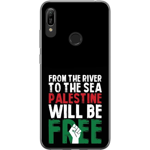 Huawei Y6 (2019) Genomskinligt Skal Free Palestine – politis