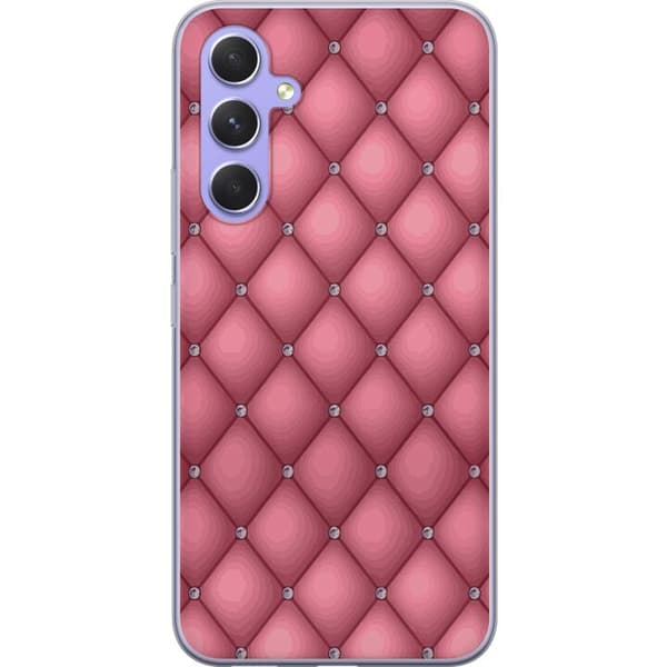 Kompatibelt Mobildeksel til Samsung Galaxy A54 Unikt Rosa Mønster