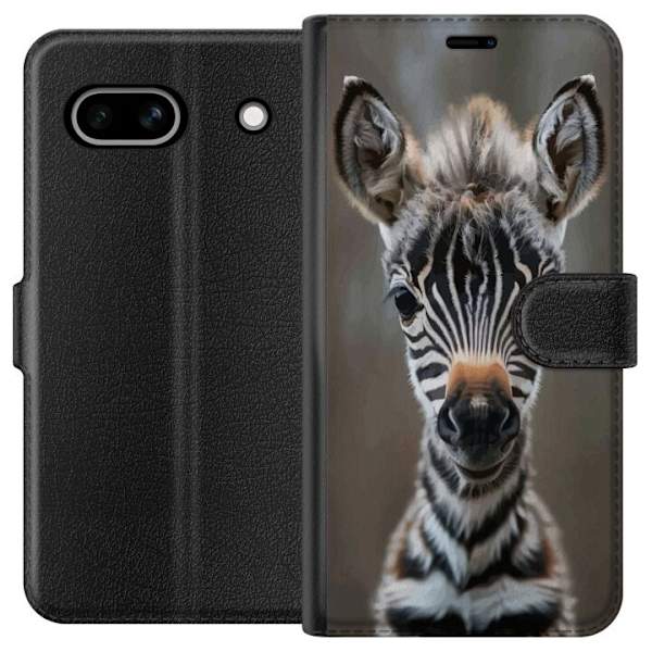 Google Pixel 7a Tegnebogsetui Giraf Dyretema Afrika Natur Grafisk Motiv Savanne Vilde Dyr Populær Vægkunst Eksotisk Tema