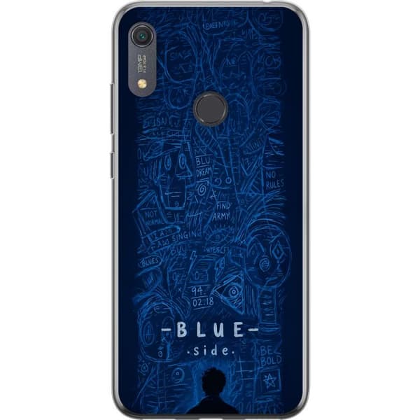 Kompatibelt Mobilskal till Huawei Y6s (2019) Blue Side illustration blå