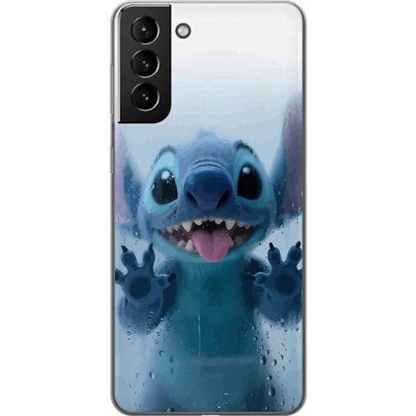 Samsung Galaxy S21+ 5G Genomskinligt Skal Stitch Window View – Stitch vid ett fönster i söt stil