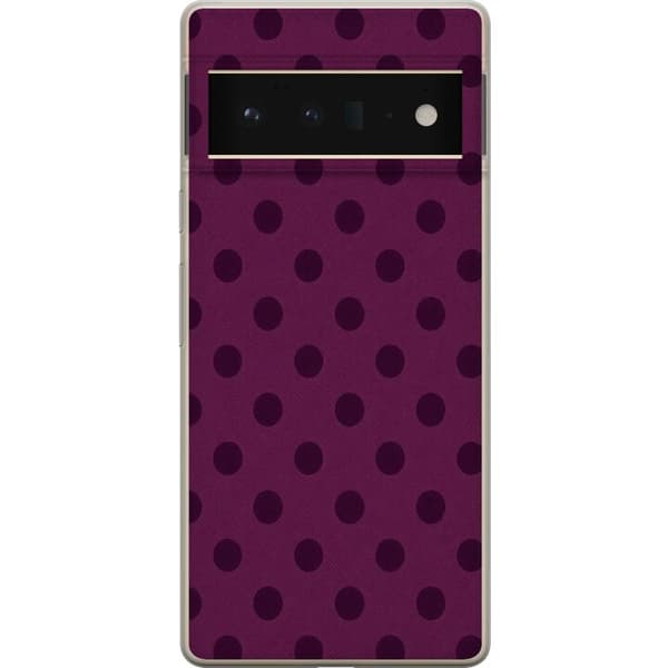 Kompatibelt Mobildeksel til Google Pixel 6 Pro Plomme Popprikker lila