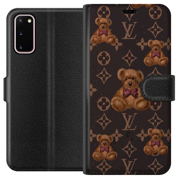 Samsung Galaxy S20 Lompakkokotelo Louis Vuitton Teddykarhu Kuvio Ylellinen Muotisuunnittelu Suosittu Motiivi Muoti-Trendi Ylelliset Asusteet