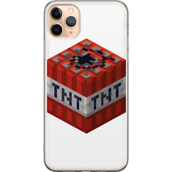 Apple iPhone 11 Pro Max Läpinäkyvä kuori Minecraft TNT