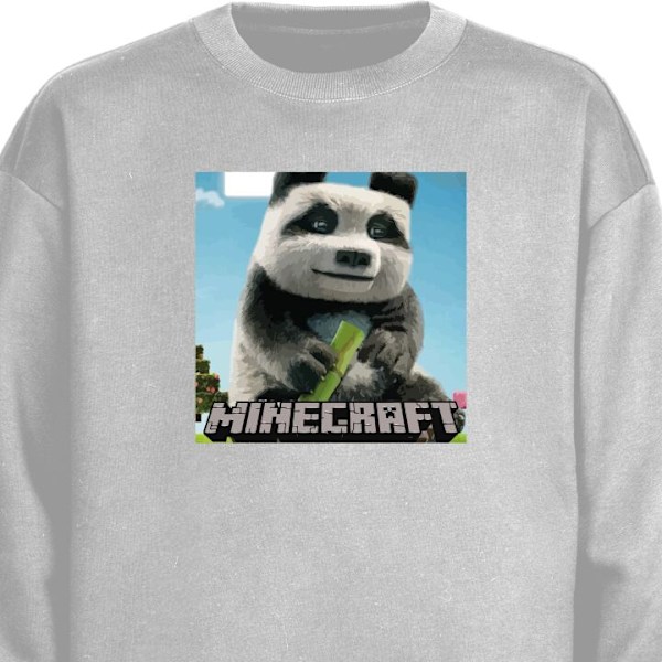 Sweatshirt til Voksne | Klassisk Collegebluse A Minecraft Movi grå XXL