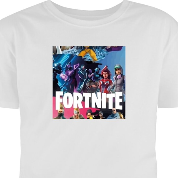 T-shirt til Voksen | Klassisk Voksen T-shirt Fortnite hvid XL