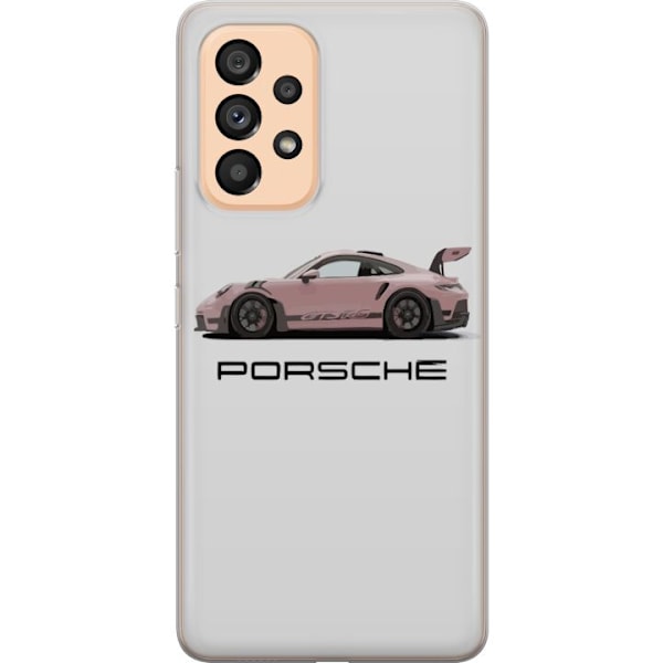 Samsung Galaxy A53 5G Genomskinligt Skal Porsche 911 Pink