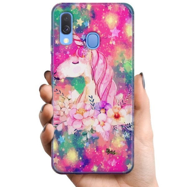 Samsung Galaxy A40 TPU Mobilskal Unicorn Enhörning