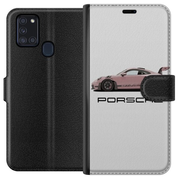 Samsung Galaxy A21s Tegnebogsetui Porsche 911 Pink