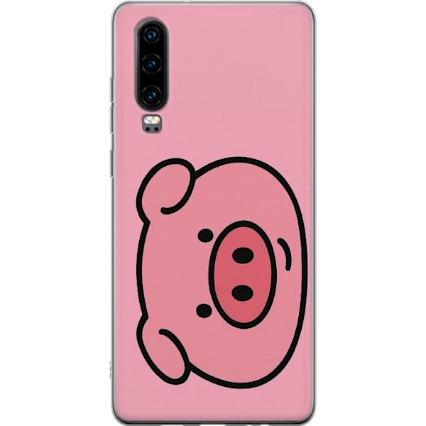 Huawei P30 Gjennomsiktig deksel Kawaii Piggy