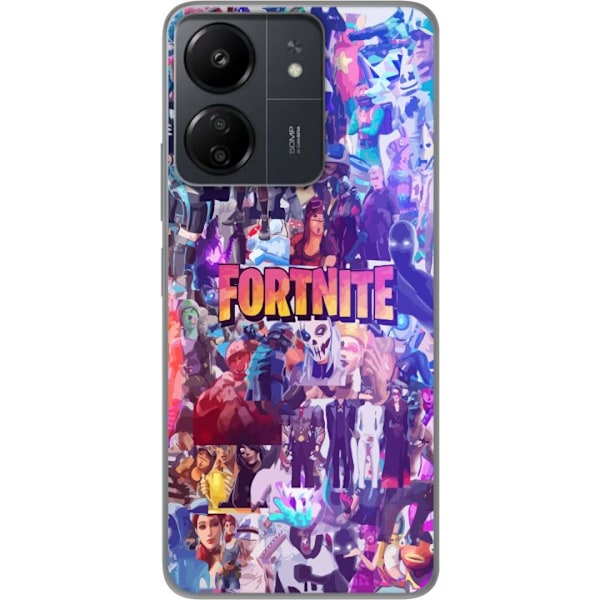 Xiaomi Redmi 13C Läpinäkyvä kuori Fortnite